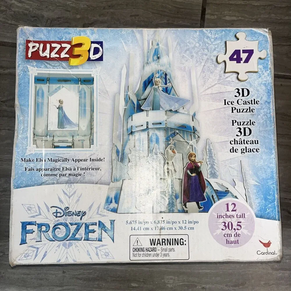 Disney Frozen 3D-Puzzle Ice Castle 47-Pieces Princess Elsa Anna New
